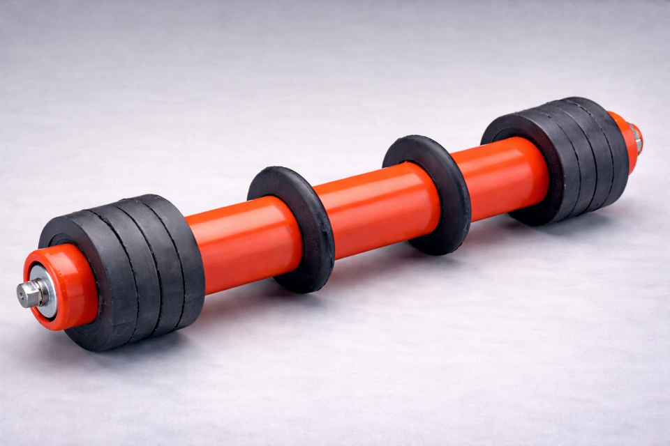 Darbe Dayanımlı Diskli Konveyör Rulosu