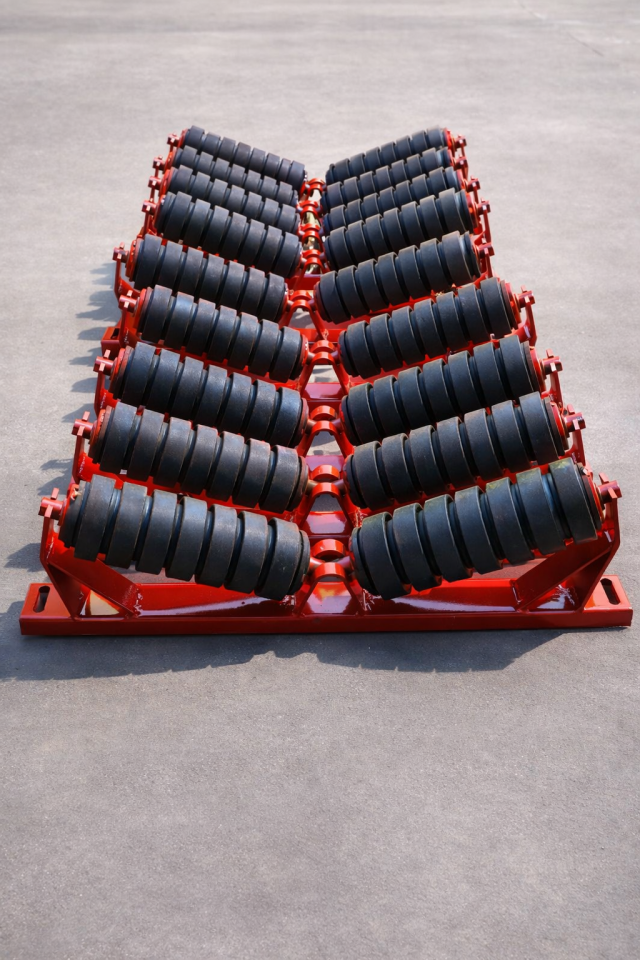 Darbeli Üçlü Konveyör Rulo Seti (Heavy Duty Impact Idler Set)